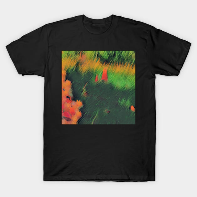 Abstract flower forest T-Shirt by tearbytea